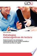 libro Estrategias Metacognitivas De Lectur